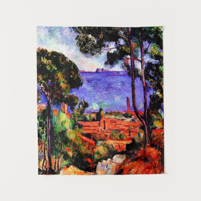 Tenture Cezanne - Vue à travers les arbres (Devant)