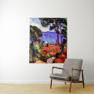 Tenture Cezanne - Vue à travers les arbres