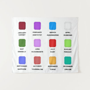 Tenture Chaos Emerald Birthstone Chart Blanc