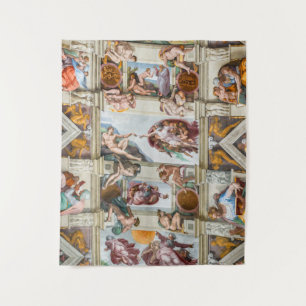 Tenture Chapelle Sixtine Michelangelo - Vatican, Rome, Ita