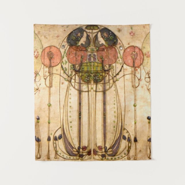 Tenture Charles Rennie Mackintosh Le Wassail (Devant)