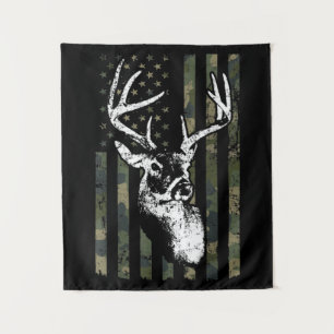 Tenture Chasse au cerf buck à queue blanche USA Camouflage
