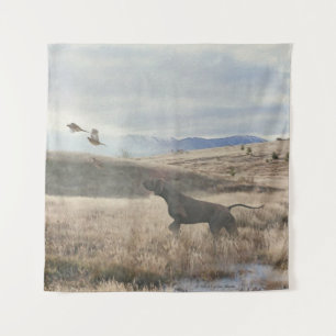 Tenture Chasse de caille de pointer germanique, Art