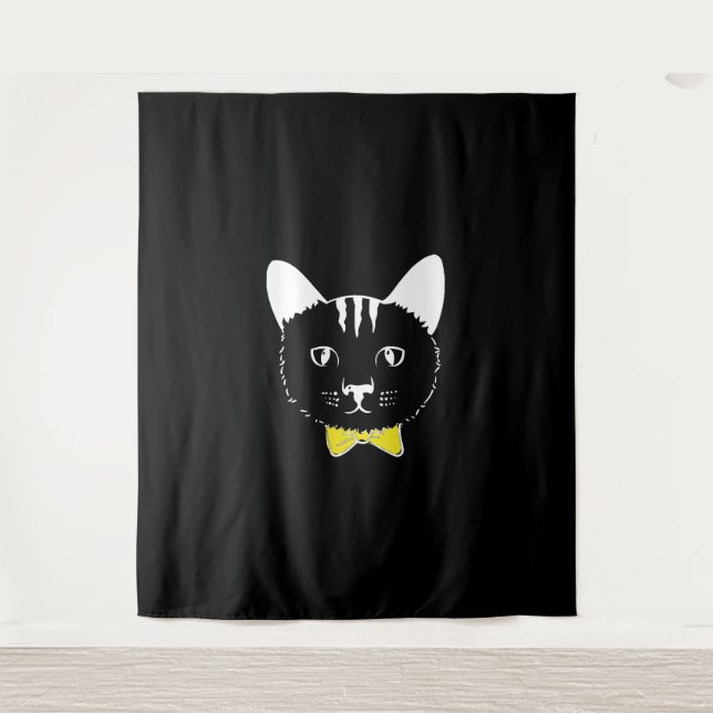 Tenture Chat drôle mignon (Devant)