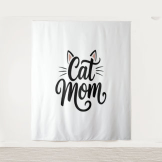 Tenture Chat Maman Whiskers et Oreilles