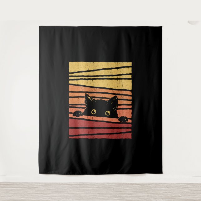 Tenture Chat noir (Devant)