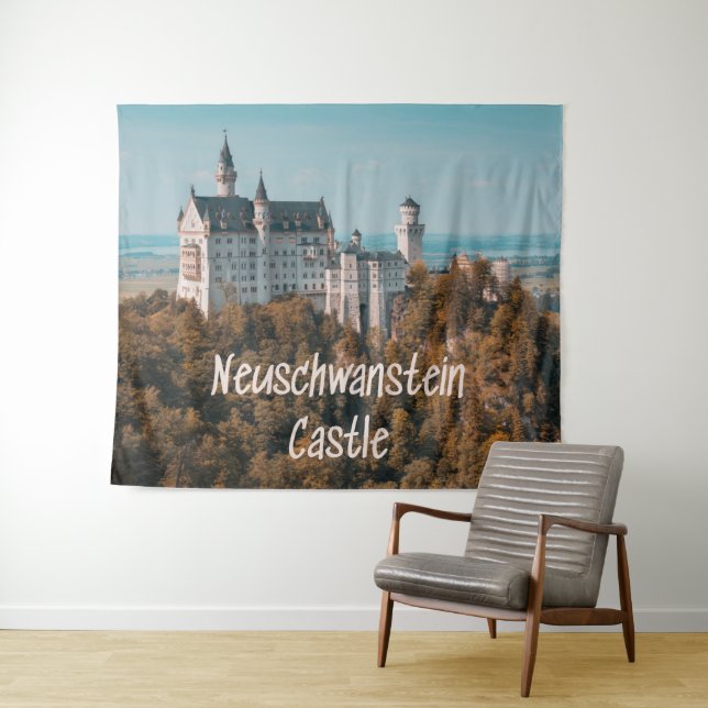 Tenture Château de Neuschwanstein Allemagne (En situation (horizontale))
