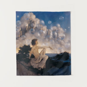 Tenture Châteaux en Espagne de Maxfield Parrish 1904 Fanta