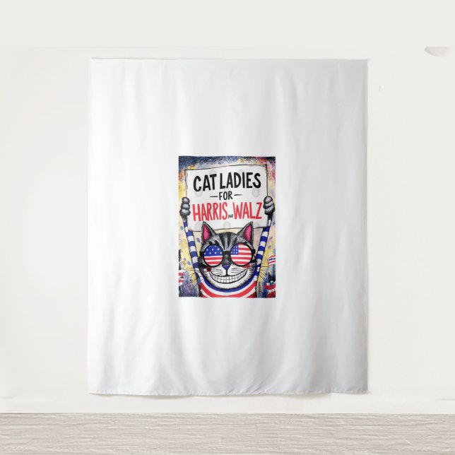 Tenture Chats dames pour Harris Walz (Devant)
