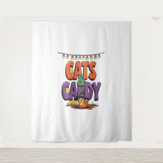 Tenture Chats et bonbons