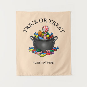 Tenture Chaudière de bonbons Trick or Treat
