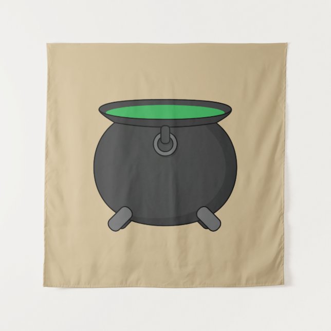 Tenture Chaudron de sorcière (Devant)