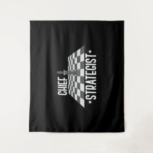 Tenture Chef des échecs stratégiques   J'Ai Toujours Gagné