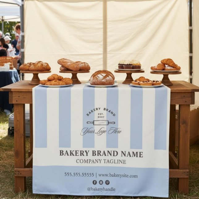 Tenture Chemin de table avec logo de boulangerie aux rayur (Créateur téléchargé)