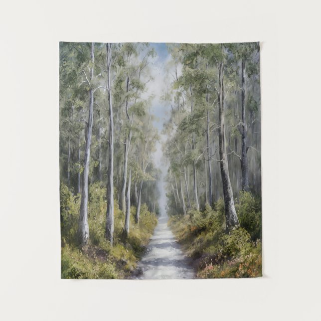 Tenture Chemin forestier Serene - Paysage naturel paisible (Devant)