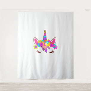 Tenture Chemise Face Ciel Arc-En-Ciel Cute