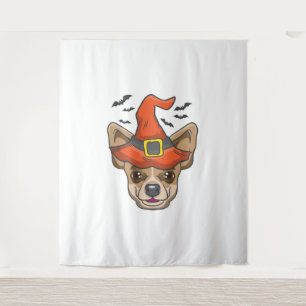 Tenture Chemise Halloween sorcière Chihuahua costume cadea