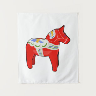 Tenture Cheval dalécarlien