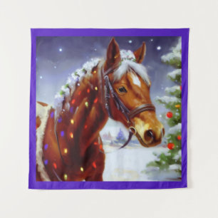 Tenture Cheval de Noël 3