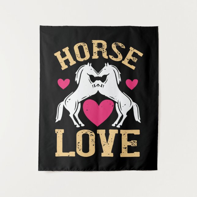 Tenture Cheval - Horse Love (Devant)