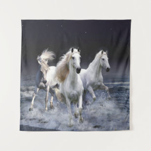 Tenture Chevaux à lancer l'oreiller