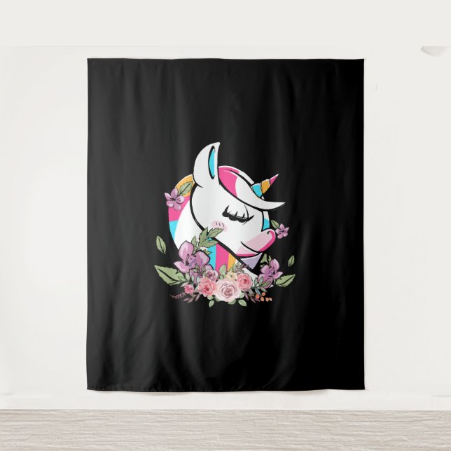 Tenture Chevaux de licorne (Devant)