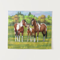 Chevaux Du Quartier De Peinture De Baie Pinto En P