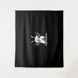 Tenture Chèvre Patriotique Drôle Chèvre Amérique