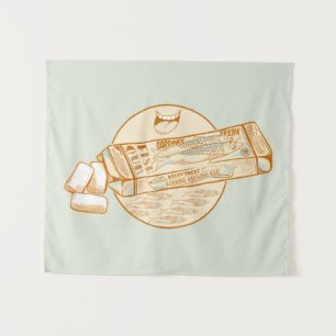 Tenture Chewing-gum parfumé à la sardine drôle poisson