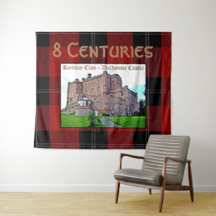 Tenture Chic écossais Ramsay Clan Castle Tartan Tapestry