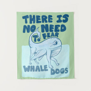 Tenture Chien baleine créature drôle