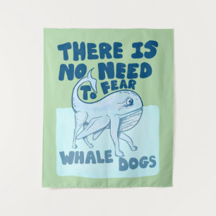 Tenture Chien baleine créature drôle