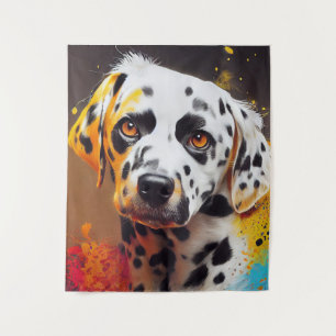 Tenture Chien Dalmatien animal familier adorable compagnon