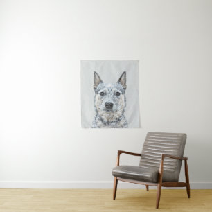 Tenture Chien de bétail australien - Cute Original Dog Art