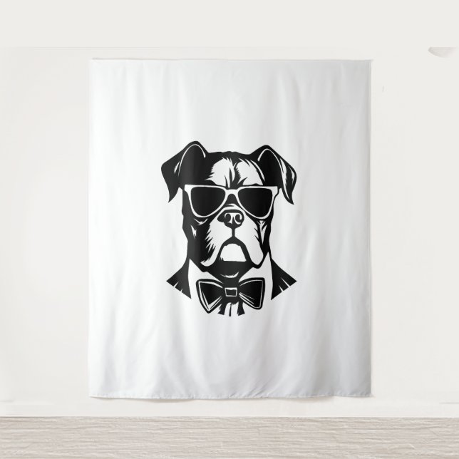 Tenture Chien de boîte (Devant)