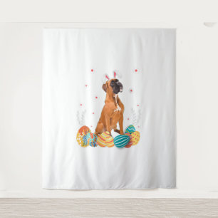 Tenture Chien de boîte Bunny de Pâques Chien de chemise