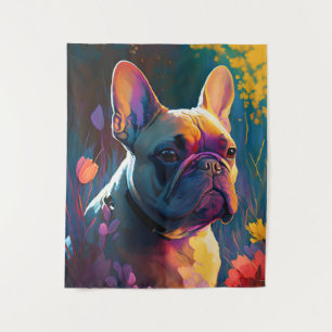 Tenture Chien de Chien de France Portrait animal Peinture