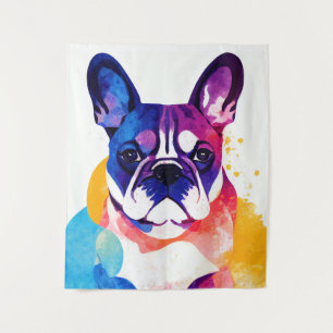 Tenture Chien de France Chien de la nature sauvage Peintur