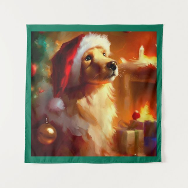 Tenture Chien de Noël 1 (Devant)