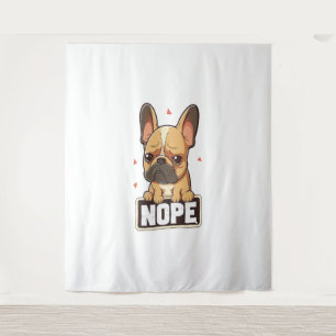 Tenture Chien de taureau français Nope