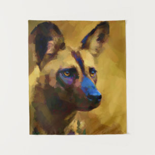 Tenture Chien sauvage africain
