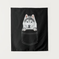Chien Sibérien Husky À Poche |Drôle cadeau de l'am