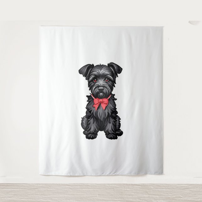 Tenture Chiot de Schnauzer miniature (Devant)