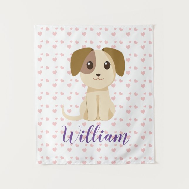 Tenture Chiot doux (Devant)