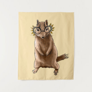 Tenture Chipmunk Cute Rodent Animal Hippie