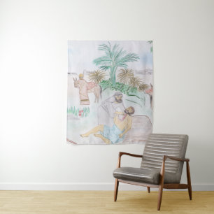 Tenture Christian Artwork Le bon samaritain