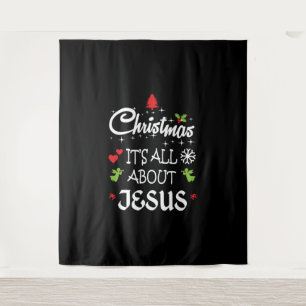 Tenture Christian Christmas - It's All About Jesus T-Shirt