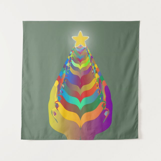 Tenture Christmas Hope and Togetherness (Devant)