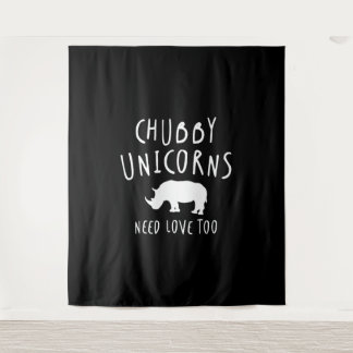 Tenture Chubby Unicorns A Besoin D'Amour Aussi - Total Bas