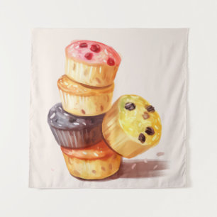 Tenture Chute de la tour Muffin